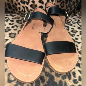 Cute black sandals